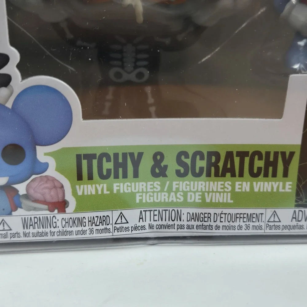 Funko Pop #1267 Itchy & Scratchy The Simpsons Treehouse of Horror Hot Topic NIB